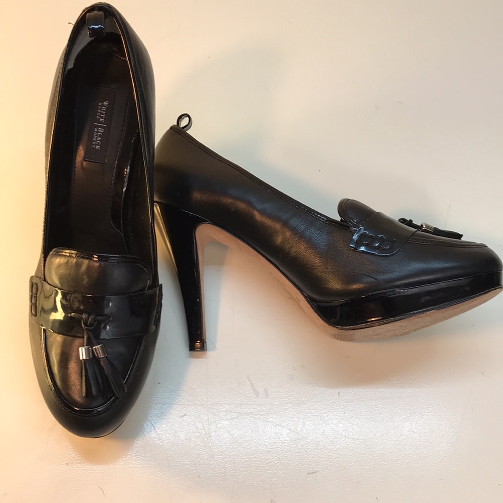 White House Black Market Leather Platform - Picture 6 of 14